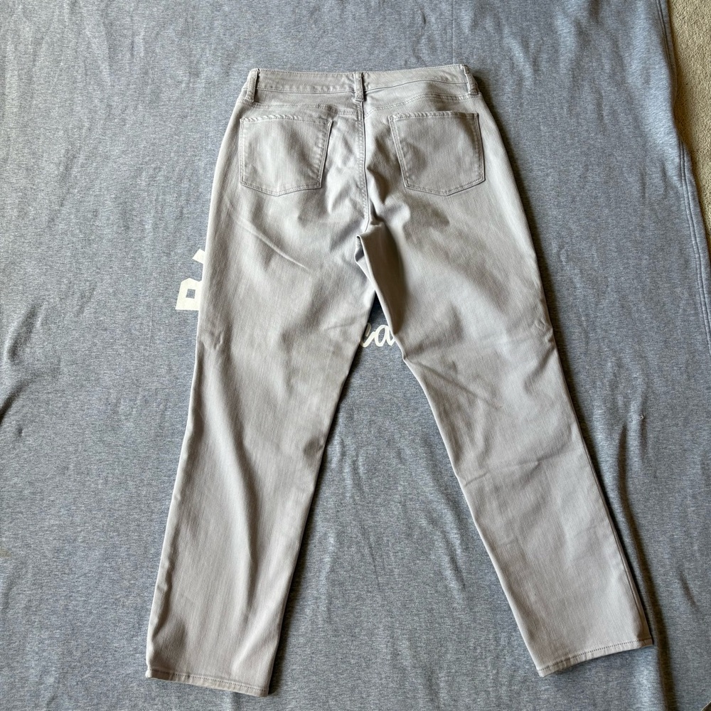 Talbots size 10 Slim Ankle Curvy Light Gray Women's Jeans - Picture 4 of 6